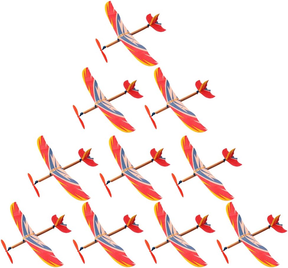 Model Airplane Plastic - 5/10 pz Elastico Alimentato Modello di