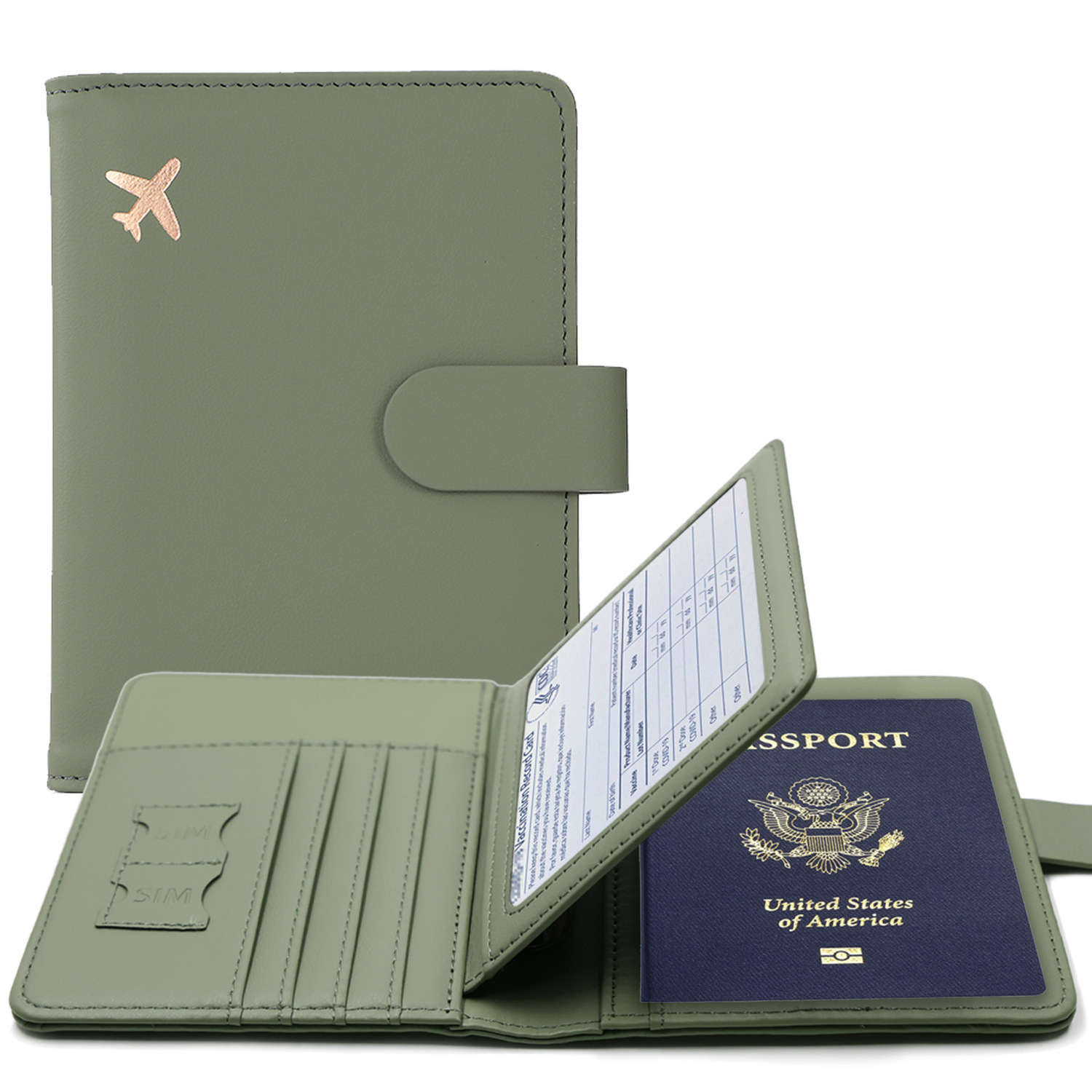 Card Top Loader - Custodia per passaporto RFID Porta passaporto