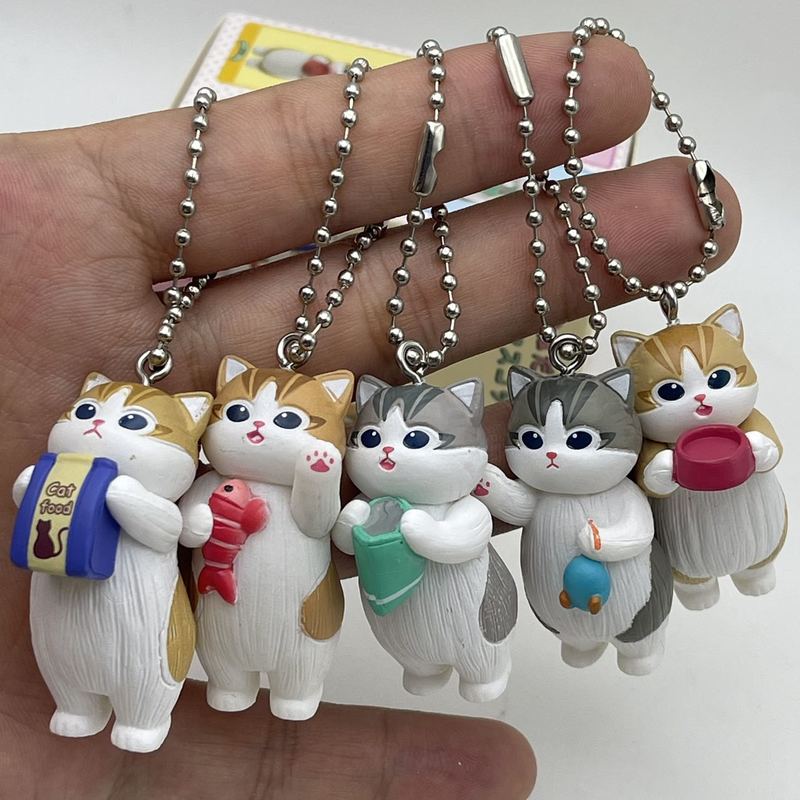 Action Figure Stand - Mofusand Kawaii Cat Portachiavi Scatola cieca
