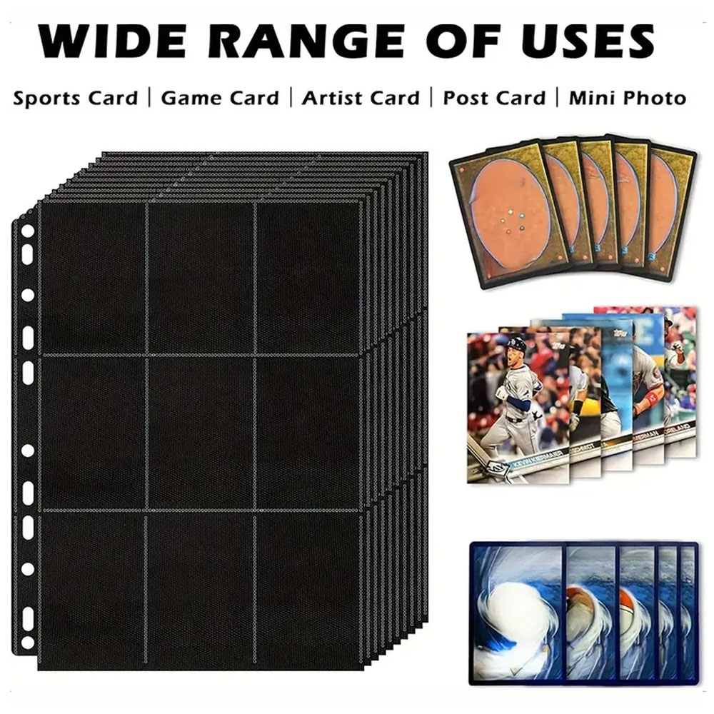 Confezione da 10 pagine nere p - Trading Card Binder recensione e prezzo